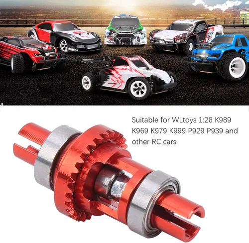 Miniatura 5 de Qqmora Kit de actualización de diferencial de coche RC escala 1/28 con rodamiento de metal para WLtoys K989/K969 RC Accesorios de coche