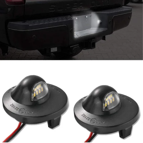 Luz de matrícula LED de 6500 K, compatible con camioneta Ford F150 F250 F350 1990-2014 (paquete de 2)