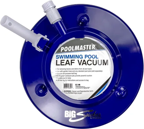 Miniatura 7 de Poolmaster 28300 Cabezal manual de aspiradora de hojas para piscina Big Sucker, azul