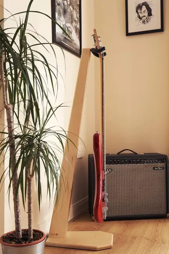 Miniatura 7 de Ruach GS-6 Soporte de guitarra de madera para bajo - abedul