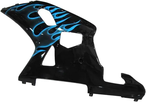 Miniatura 5 de Kit de carenado de llama azul negro de plástico ABS para Suzuki GSXR600 GSXR750 K1 2000-2003 Carenados GSX-R600 GSX-R750 2001 2002 2003 Inyección