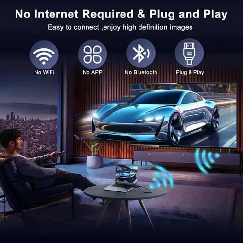 Miniatura 8 de Transmisor y receptor HDMI inalámbricos, decodificación 4K, salida 1080P, extensor inalámbrico HDMI, Plug & Play, soporte de 2.4/5GHz