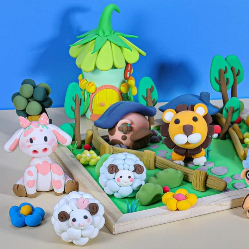 Miniatura 4 de CiaraQ Kit de arcilla seca al aire – Arcilla de modelado de 24 colores con herramientas de escultura para manualidades y proyectos de bricolaje