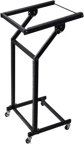 Miniatura 12 de AW, soporte ajustable con ruedas para mezcladora de DJ, equipo de música de estudio, para fiestas, 9U