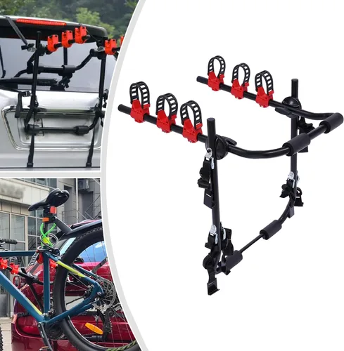 Miniatura 9 de Soporte de montaje para maletero, soporte para maletero de coche, 3 bicicletas, sedán, hatchback, SUV, minivan, nuevo