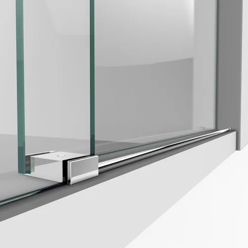 Miniatura 10 de DreamLine Enigma-X - Puerta de ducha deslizante sin marco de 44-48 pulgadas de ancho x 76 pulgadas de alto en acero inoxidable pulido