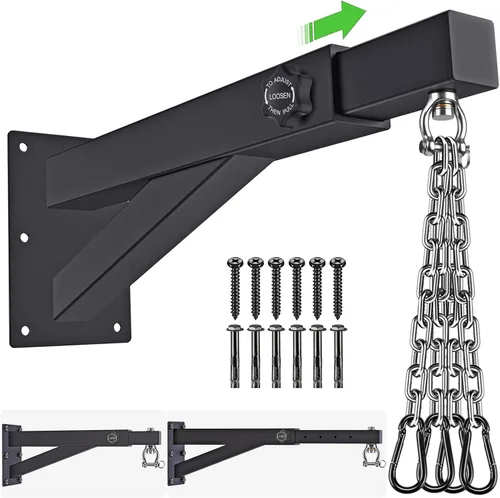 Miniatura 10 de BeneLabel Colgador de Pared para Saco Pesado, Soporte Resistente para Saco de Boxeo, Soporte para Saco de Boxeo para Gimnasio en Casa