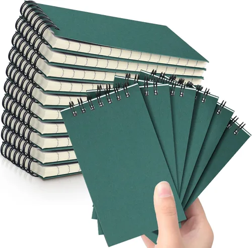 Miniatura 32 de Tenceur 100 piezas de cuadernos de bolsillo pequeños a granel, 3 x 5 pulgadas, cuadernos de notas en espiral mini con tapa superior, cuadernos