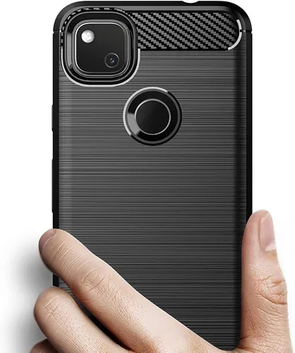 Miniatura 2 de Asuwish Funda compatible con Google Pixel 4a 4G y protector de pantalla de vidrio templado, accesorios de celda, funda protectora de TPU suave
