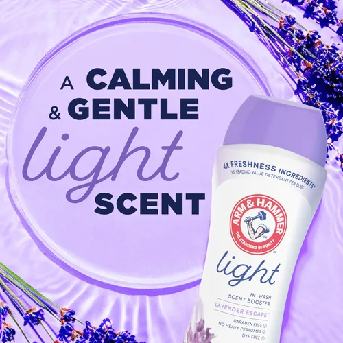 Miniatura 5 de ARM & HAMMER Potenciador de aroma ligero en lavado, aroma a lavanda Escape, 24 onzas