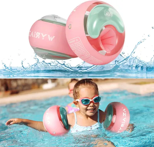 Miniatura 7 de Loowarts Arm Floaties for Kids 2-6 Year,Inflatable Arm Bands Float as Water Wings & Swimmies,3-Chambers Independent Safety System for Toddler