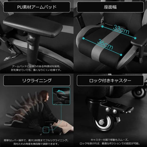 Miniatura 6 de Bauhutte GX-550-RD Gaming Chair Red
