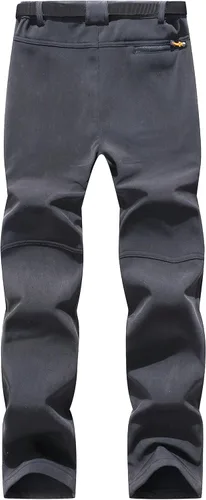Miniatura 2 de BenBoy - Pantalones deportivos masculinos tipo cargo de esquí, impermeables, a prueba de viento, de vellón, para senderismo y actividades al aire