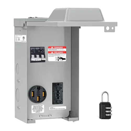 Miniatura 13 de Nilight Caja de Salida de Energía para RV de 30AMP, Receptáculo NEMA TT-30R de 125V, Servicio Pesado, Preperforado, Listado ETL, Caja Cerrada Caja