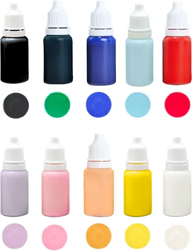 Miniatura 3 de Kit de arte de 14 piezas de pintura de mármol de agua mágica, patrón de mármol turco, pintura flotante acrílica para vertido, juego de pintura