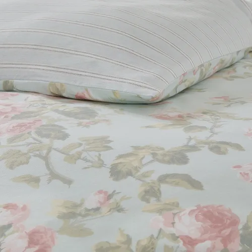 Miniatura 10 de Laura Ashley Home - Juego de funda de edredón individual, ropa de cama de algodón reversible con funda a juego, decoración del hogar transpirable