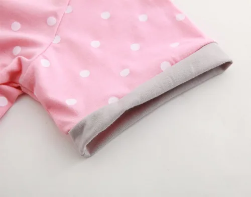 Miniatura 6 de MyFav Pijama para niñas jóvenes con bonito patrón de gato, pantalones cortos cómodos de algodón para dormir