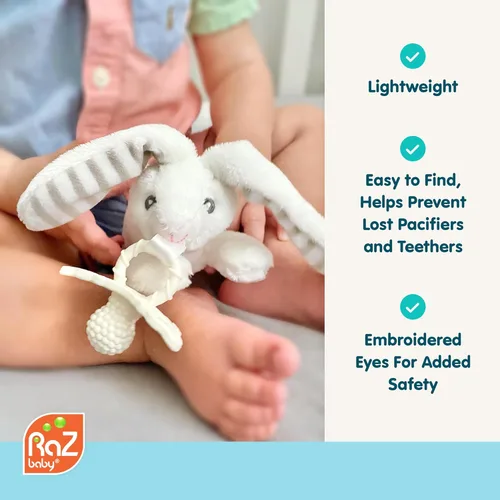 Miniatura 2 de RaZbaby Dragon RaZbuddy con Chupete RaZberry para Alivio de la Dentición – Alivia las Encías Doloridas con Textura Inspirada en la Naturaleza