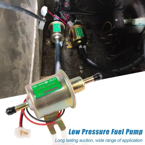 Miniatura 7 de Clatoon Bomba de Combustible Eléctrica Universal de 12V, Bomba de Combustible en Línea de Baja Presión 3-6 PSI para Carburador Cortacéspedes