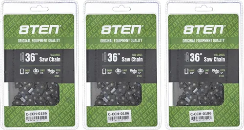 Miniatura 102 de 8TEN Cadena de motosierra semi cincel de 6 pulgadas .050 1/4 42 DL para Worx WG320 Black & Decker LLP120 (paquete de 3)