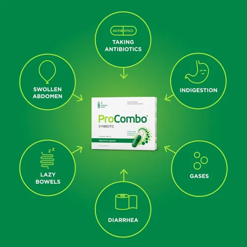 Miniatura 5 de ProCombo - El simbiótico inteligente con entrega dirigida de las buenas bacterias. Fórmula de cápsula doble y líquido para resultados rápidos. 1