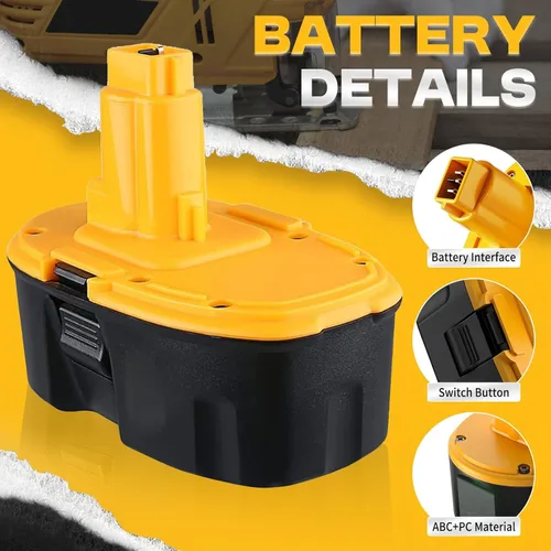 Miniatura 3 de DC9096 6.0Ah 18V Reemplazo para baterías Dewalt de iones de litio compatible con batería Dewalt de 18 V DC9098 DC9099 DW9095 DW9096 DW9098