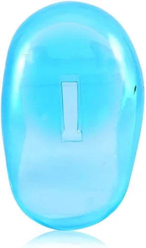 Miniatura 9 de 2 protectores de orejas azules para tinte para el cabello, orejeras de plástico antimanchas del tinte, protector reutilizable para las orejas