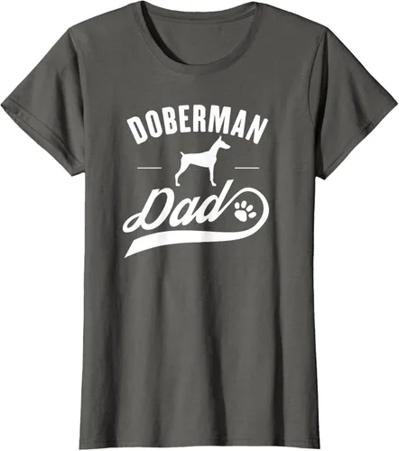Miniatura 8 de Doberman Dad - Camiseta para amante del dueño del perro, Negro, S
