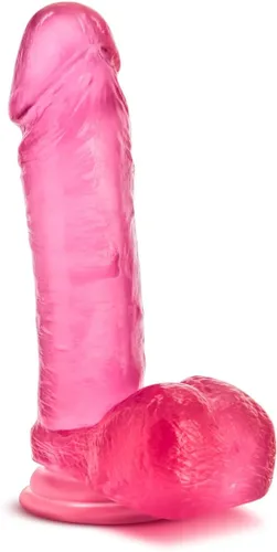 Miniatura 5 de Blush B Yours - Consolador realista Sweet N' Hard-2 de 7.75 pulgadas, compatible con pene realista flexible con bolas y arnés de ventosa