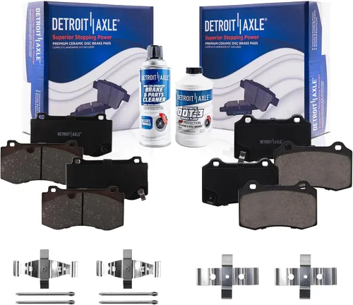 Miniatura 38 de Detroit Axle - Pastillas de Freno Delantero para Mercedes- Benz C230 C250 C300 SLK250, Pastillas de Freno Cerámica w/Reemplazo de Hardware