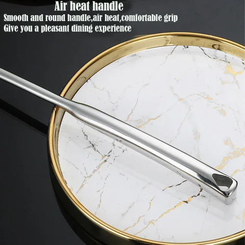 Miniatura 6 de Separador de grasa, separador de aceite de acero inoxidable 18/8, cucharón de sopa de 12.6 pulgadas, separador de grasa para alimentos, colador