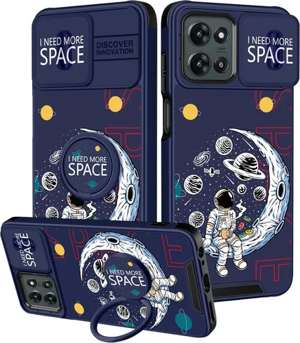 Miniatura 96 de Funermei Funda para Moto G Play 4G 2024 – Funda para teléfono para mujeres y niñas, diseño único de gato y libros, diseño único con funda