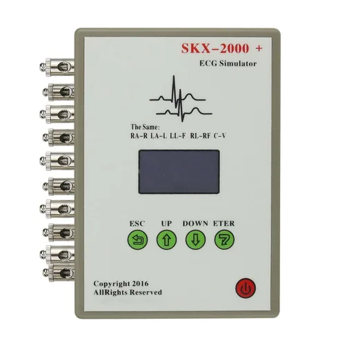 Miniatura 2 de Generador 10-200bpm 10-200bpm de la señal de la pantalla LED ECG del simulador de la señal de SKX 2000 ECG