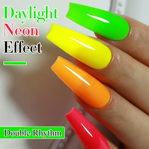 Miniatura 2 de Double Rhythm - Juego de esmaltes de uñas de gel de 6 colores Baby Light Pastel Milky, kit de iniciación para arte, bricolaje, salón, hogar