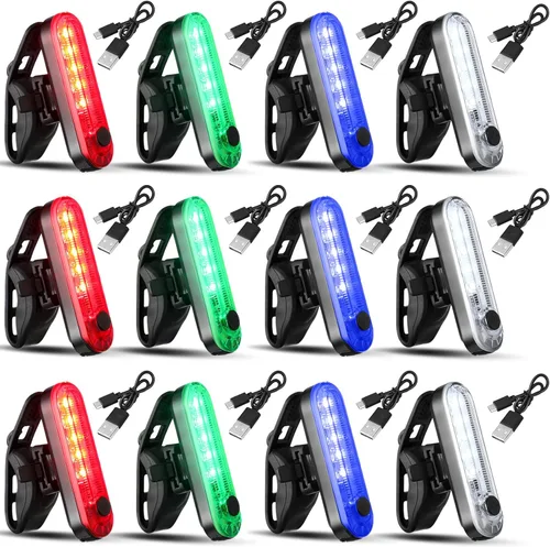 Miniatura 9 de Treela 12 luces de navegación para barco a batería, luces de kayak con pilas para barco operado por la noche, barcos de seguridad para pontón, bote