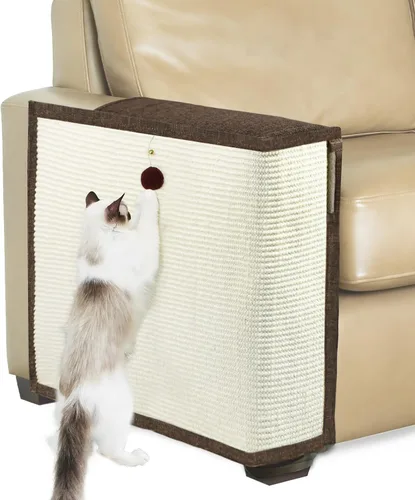 Miniatura 12 de Protector de Sofá contra Arañazos de Gato, 27.6" L*19.6" A Almohadilla Protectora de Muebles contra Arañazos de Gato Protector de Brazo de Sofá