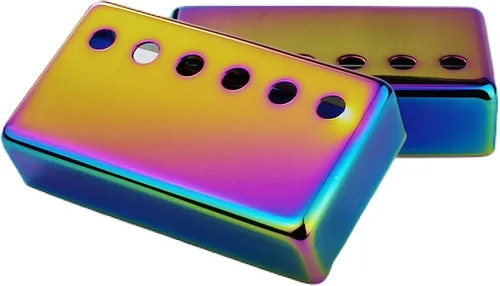 Miniatura 6 de Guyker Funda para pastilla Humbucker (espaciado de polos de 50mm/52mm) – Juego de piezas de repuesto para puente de cuproníquel y marco de pastillas