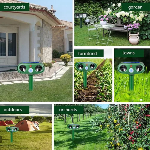 Miniatura 8 de Sonic Fortress Pro - Repelente solar de ciervos, repelente de animales, repelente de gatos al aire libre, impermeable, para patio y jardín