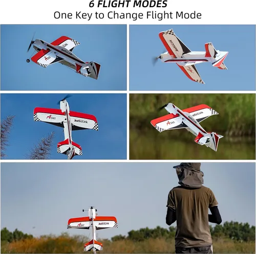 Miniatura 3 de Radiolink A560 Plug & Play (PNP) Avión 3D Radio Control 580mm de Envergadura con 6 Modos de Vuelo, Controlador de Vuelo Byme-A de 4 Canales