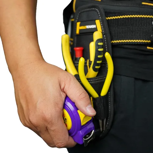 Miniatura 7 de Portaherramientas pequeño, organizador de trabajo mínimo, bolsa portaherramientas y portacuchillos con clip de presión