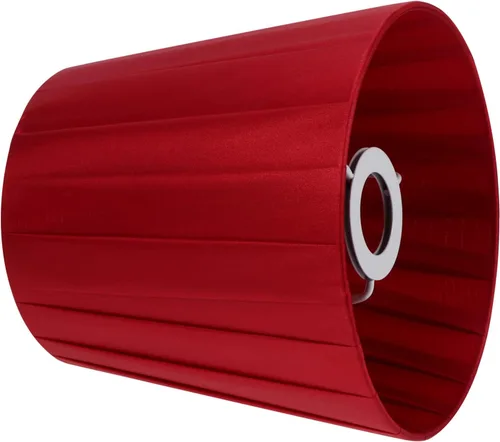 Lurrose Pantalla de tela con clip, pantalla de lámpara, pantalla clásica, moderna, mediana, para mesa de pie, lámpara de noche (rojo) decoración