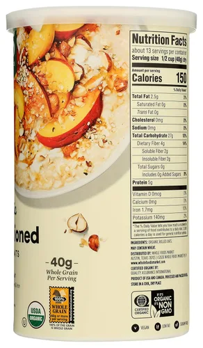 Miniatura 4 de 365 by Whole Foods Market - Avena Old Fashioned Rolled Oats, 18 onzas