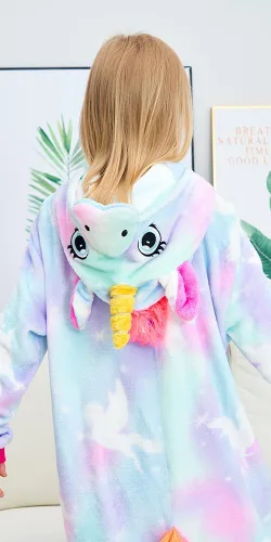 Miniatura 7 de Pijama unisex de unicornio para niños, disfraz de Halloween