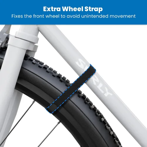 Miniatura 6 de Mount-It! Soporte de pared para bicicleta con estante y ganchos, soporte horizontal para interiores para garaje, hogar, ahorro de espacio, colgador