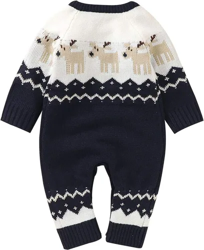 Miniatura 2 de Mameluco de Navidad de una pieza para bebés, niños y niñas, suéter de reno, ropa de festival de vacaciones