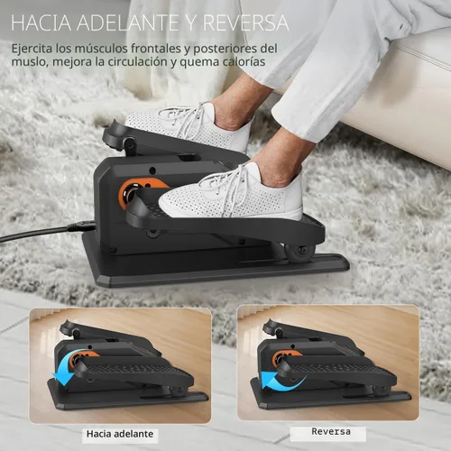 Miniatura 8 de Máquina elíptica debajo del escritorio, ejercitador eléctrico de piernas elipse mientras está sentado para adultos mayores, ejercitador eléctrico