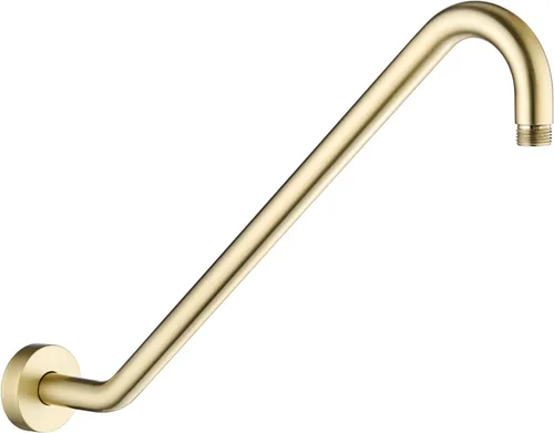 Miniatura 7 de Brazo de extensión de cabezal de ducha con brida, 17 pulgadas, tubo elevador de cabezal de ducha en forma de S de acero inoxidable Uvish de 17 Cromo
