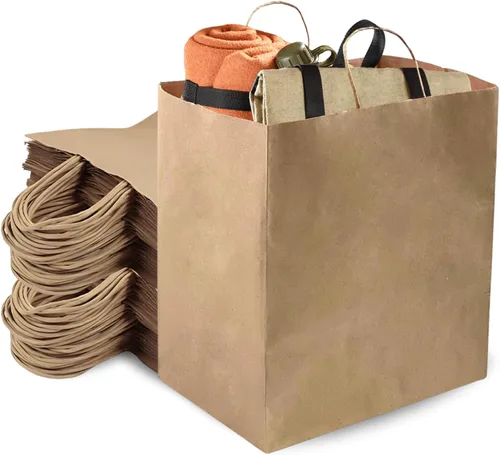 Miniatura 11 de Duro ID # 87490 Bistro – Bolsa de compra 60# papel kraft natural, 250 unidades 10 x 6,75 X 12 pulgadas