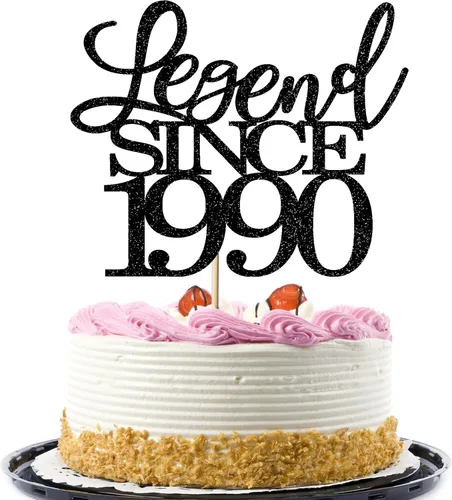 Miniatura 65 de Legend since 1973 - Decoración para pastel de cumpleaños número 53, decoración de pastel de feliz cumpleaños para hombres y mujeres de 53 años