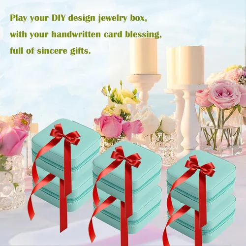 Miniatura 3 de Estuche de Joyería de Viaje para Damas de Honor, Caja de Regalo, Juego de 12 Estuches Pequeños de Joyería, Mini Organizador de Joyas, Estuche